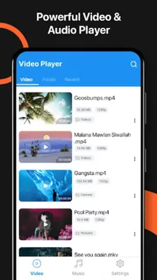 HD Video Player android App screenshot 0